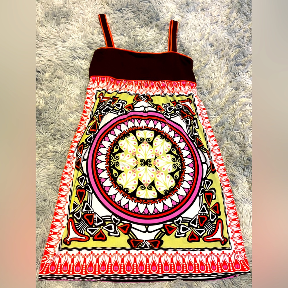 110 West kaleidoscopic patters thick tank, Xl petite
